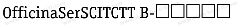 OfficinaSerSCITCTT B字体转换